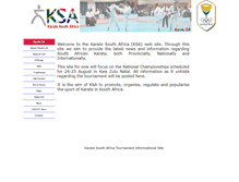 Tablet Screenshot of karatesouthafrica.org